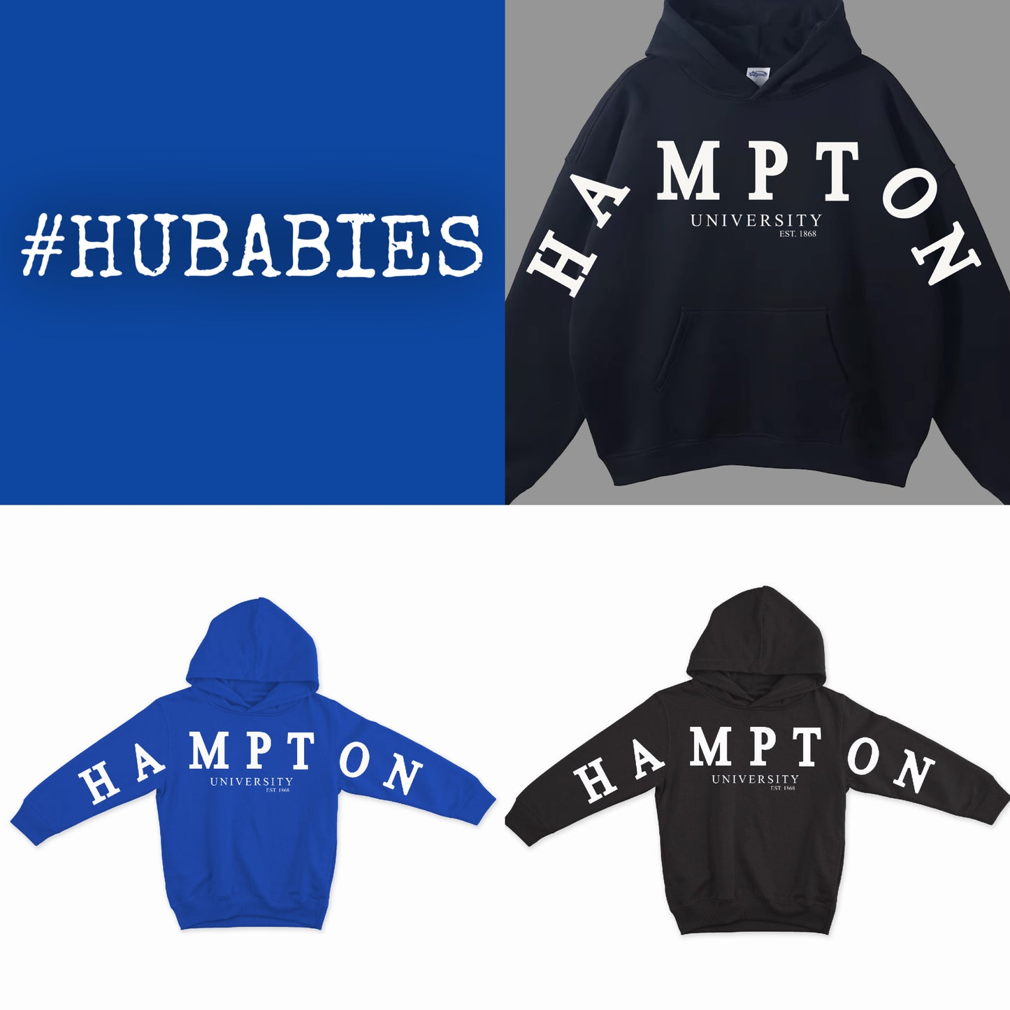 BLUE HU BABIES HOODIE "YOUTH"
