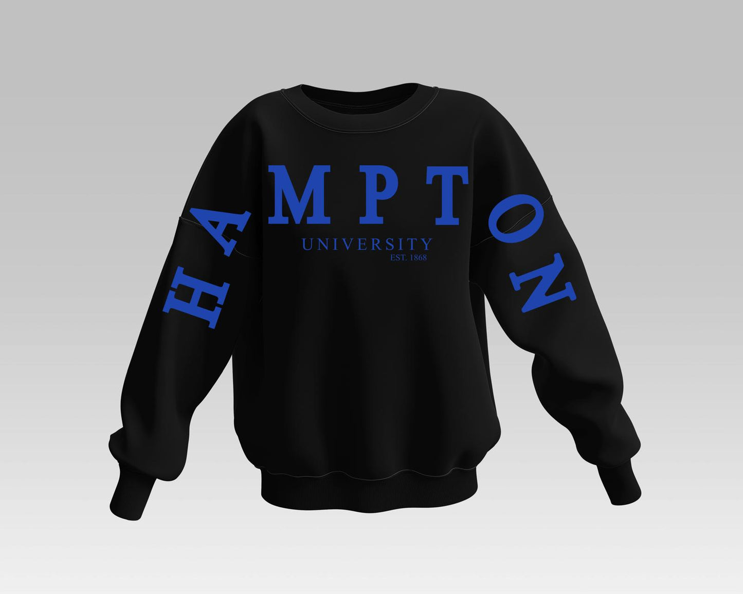 Black & Blue HU Baddie Sweatshirt