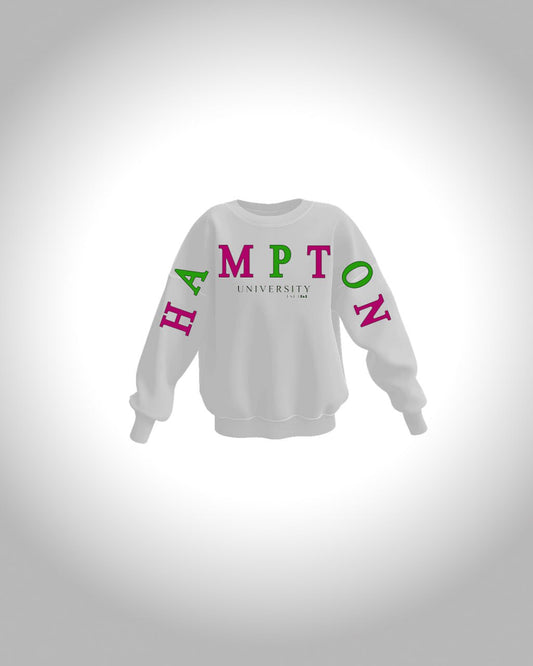 WHITE J15 BADDIE FULL SWEATSHIRT